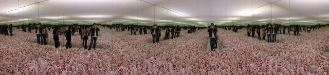 Surrounded by polka dots! 